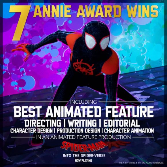 Nagrody Annie 2018: Spider-Man: Into the Spider-Verse