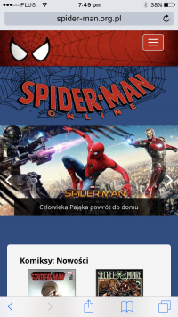 Mobilne Spider-Man Online