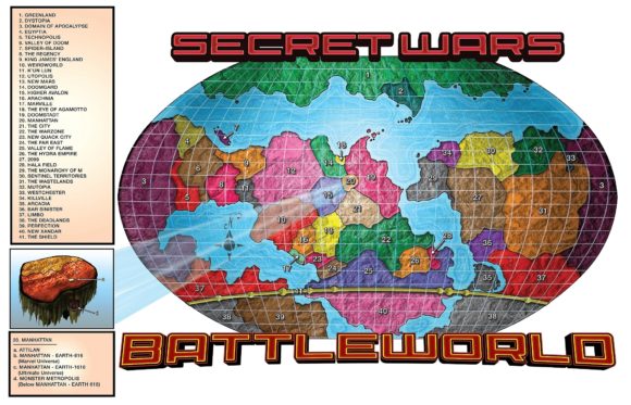 Secret Wars 2015 (Battleworld Mapa)